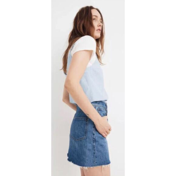 Madewell Rigid, a-line jean miniskirt 29 - Picture 1 of 8